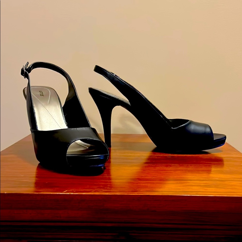Apt. 9 Black Stiletto Slingback Heels